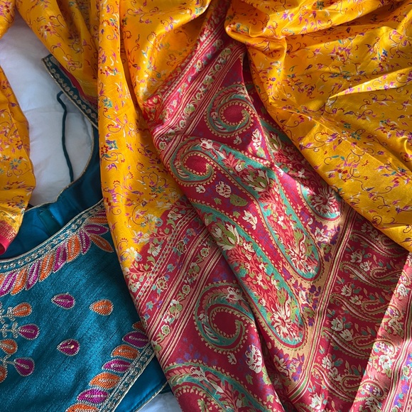 Custom handmade beaded Indian wedding guest outfit - Picture 3 of 10